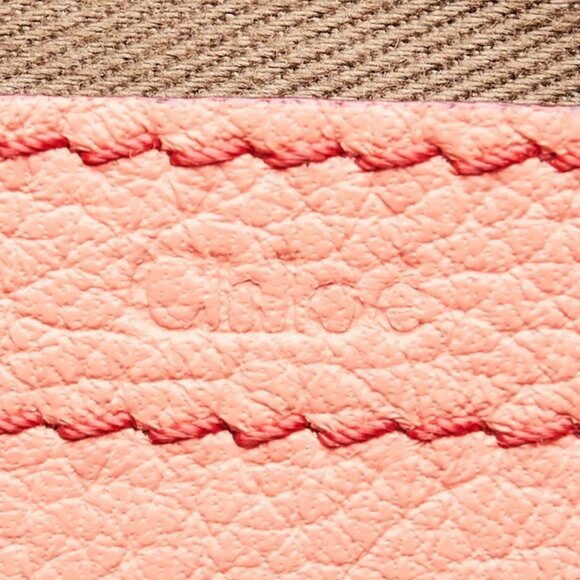 Chloe Pink Leather Marcie Mini Crossbody Bag - Picture 9 of 12